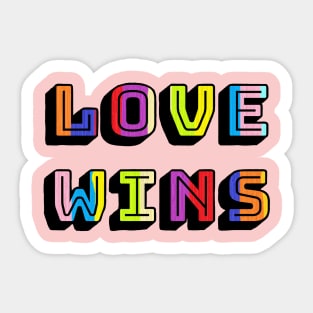 love wins Sticker